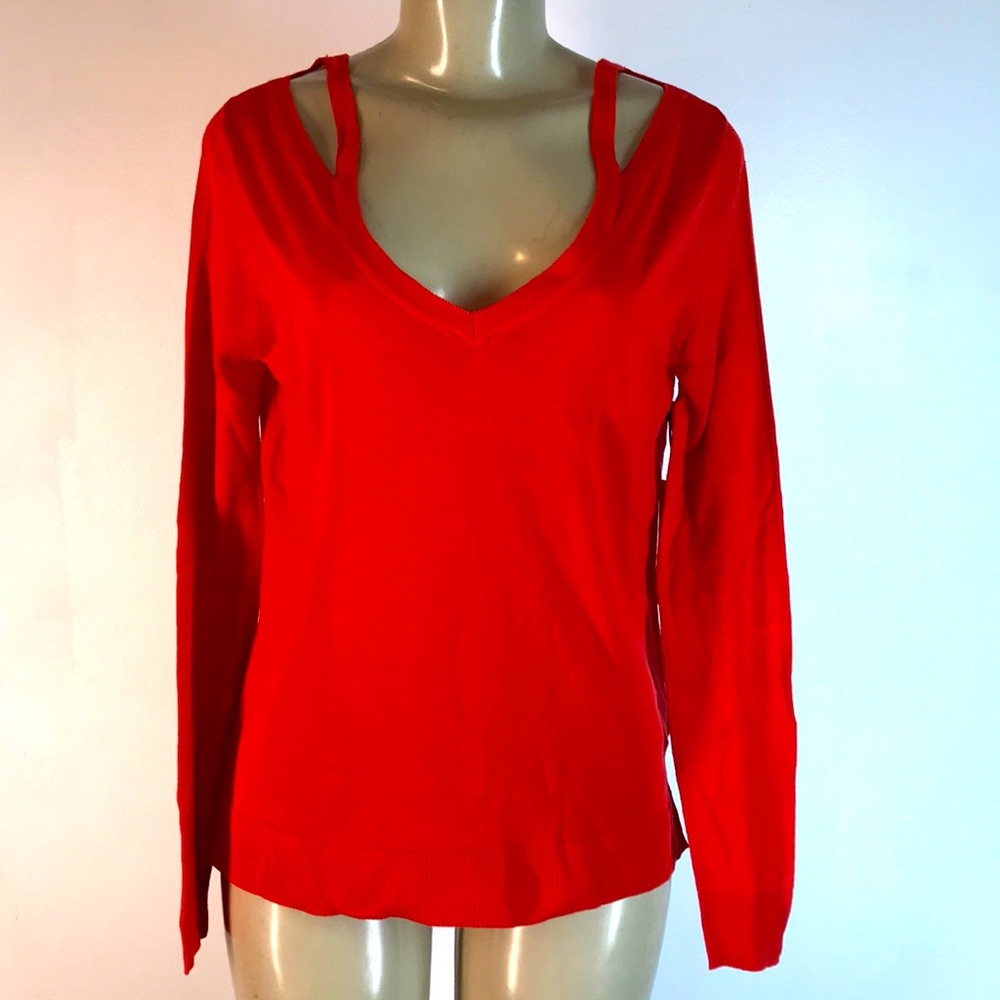Dex Clothing Long Sleeve Sweater Orange